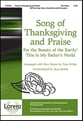 Song of Thanksgiving and Praise SATB choral sheet music cover